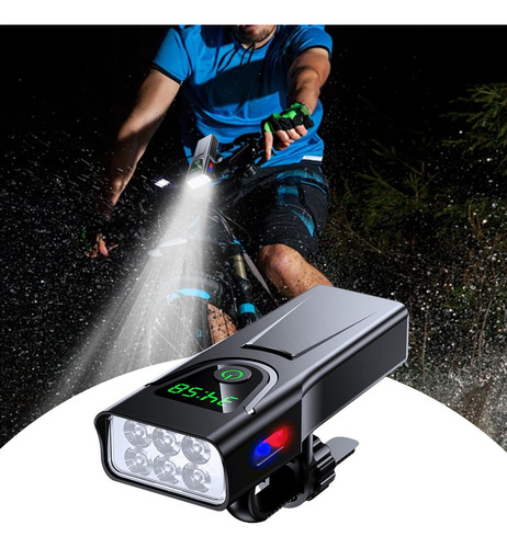 A Luces De Ciclismo Para Conducción Nocturna Luz De