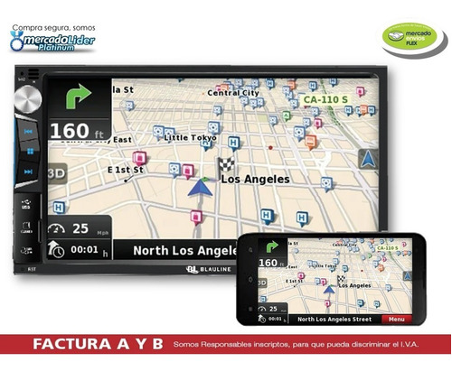 Imagen 2 de 7 de Estereo Pantalla 7 Tactil Bluetooth Car Play Mirrorlink