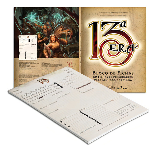 Bloco de Fichas - 13ª Era, de Heinsoo, Rob. Editorial New Order Editora, capa mole em português, 2016