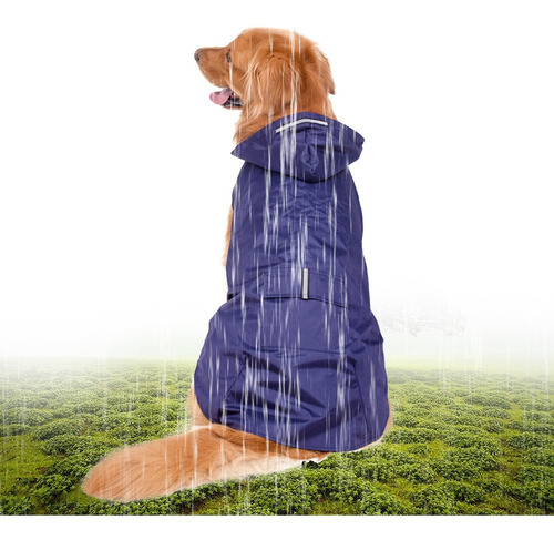 Imagen 4 de 9 de 5xl Reflectante Mascota Perro Impermeable Impermeable Imperm