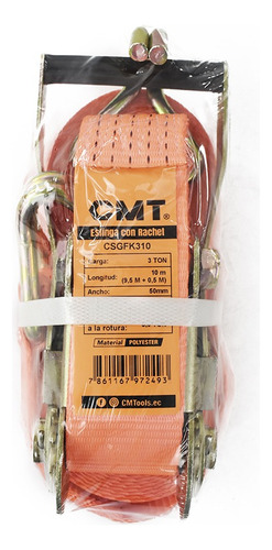 Cmt Eslinga Con Rachet 3 Toneladas 10mts X 50mm (lxa)