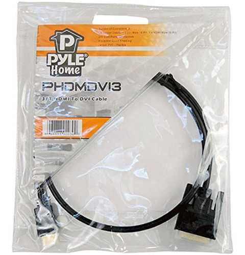 Pyle Home Phdmdvi3 (cable Hdmi De Alta Definicion Macho A V