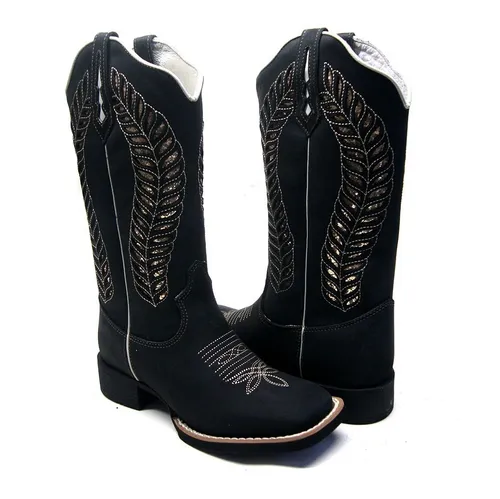 Bota sales vazada preta