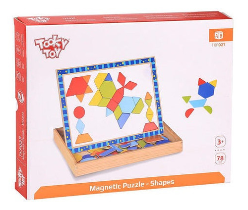 Imagem 3 de 3 de Quebra Cabeça Magnético - Formas - Tooky Toy