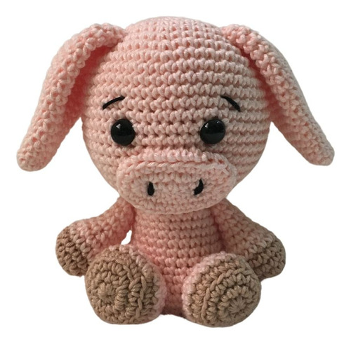 Porco Porquinho Baby Amigurumi Crochê Quarto Infantil