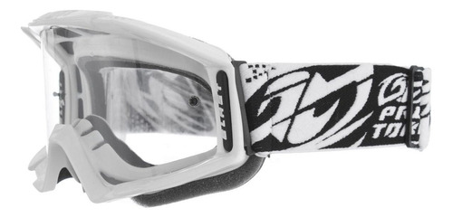 Óculos Motocross Trilha Enduro Unissex Blast Protork Cor da armação Branco Tamanho Único