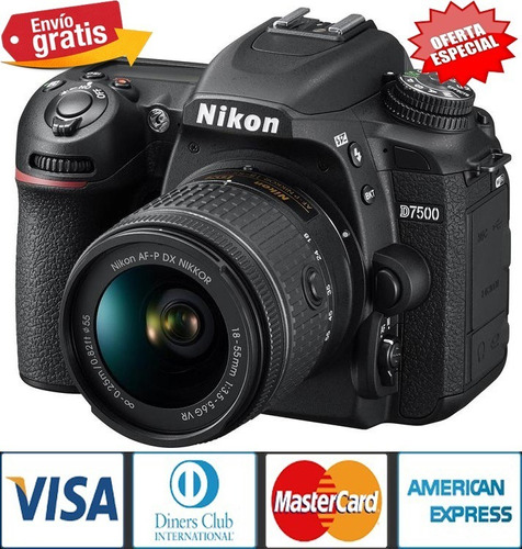 Imagen 1 de 7 de Camara Profesional Nikon D7500 20,9mp Lente 18-55wifi 4k Uhd