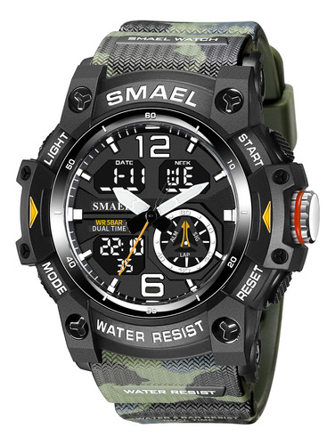 Smael Camouflage Sports Cool Multi-function Electronic Watch