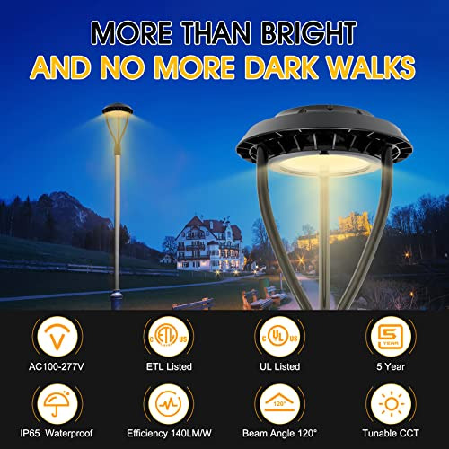 Lámpara Led Ip65 80w Poste Exterior
