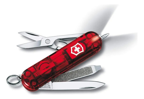 Canivete Victorinox 7f Signature Lite Vermelho Translúcido