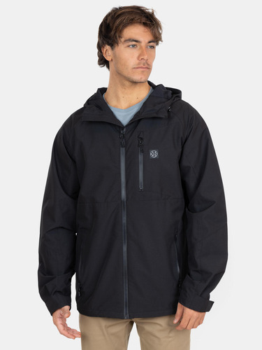 Cortaviento Monochrome Negro Hombre Maui And Sons