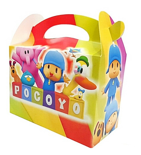 6 X Cajas Sorpresa Pocoyo Box Papel Dulces Fiesta Cumpleaños