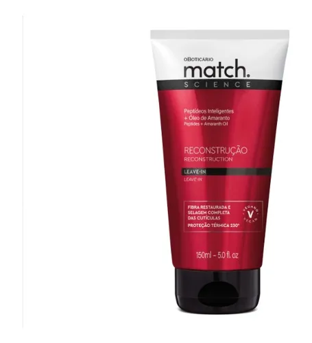 Leave-in Match Science Reconstrução 150ml O Boticário