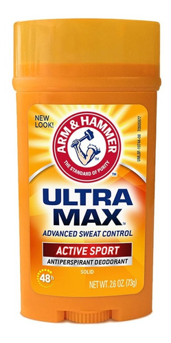 Imagen 1 de 1 de Desodorante Ultra Max Active Sport 73 Gr Arm & Hammer