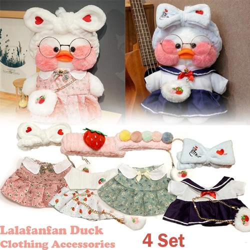 Set De 4 Accesorios De Ropa Para Muñecas Lalafan Duck