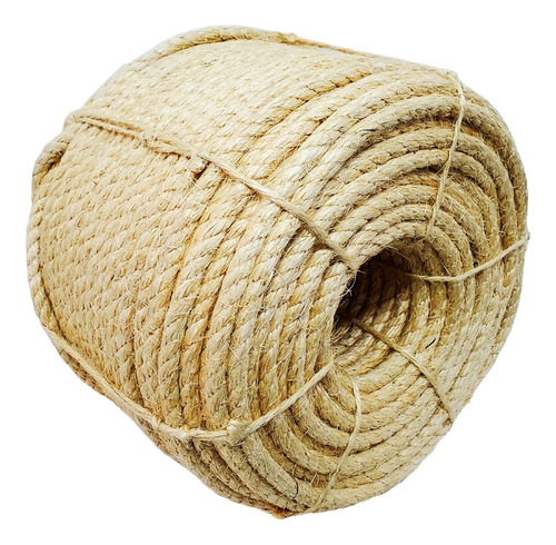 Corda De Sisal 14mm X 100m