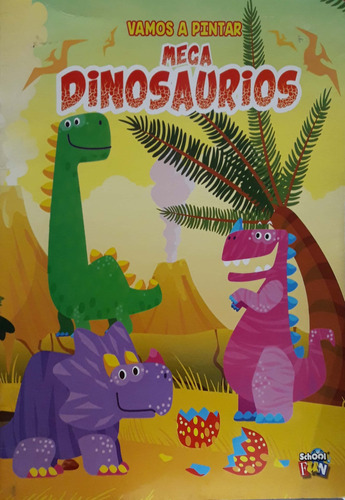 Vamos A Pintar Meca Dinosaurios School Fun Nuevo * 