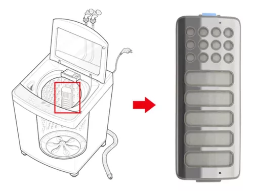 Filtro atrapa pelusas de malla para Lavadoras LG