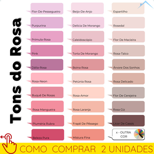 Tinta Parede Tons Do Rosa Suvinil Fosco Completo - Lata 16 L