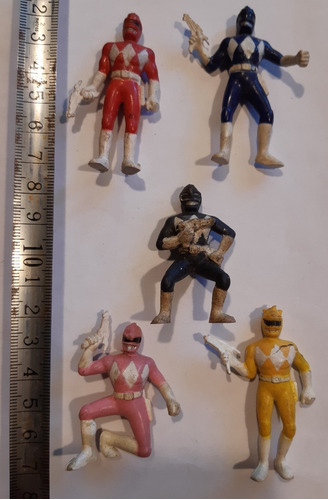 5 Muñecos Power Rangers