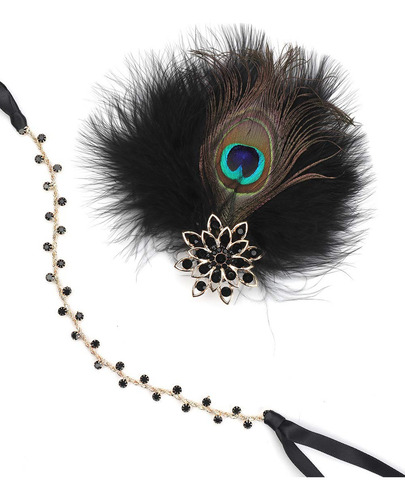 Anglacesmade - Diadema De Plumas Con Clip Para El Pelo, Dise