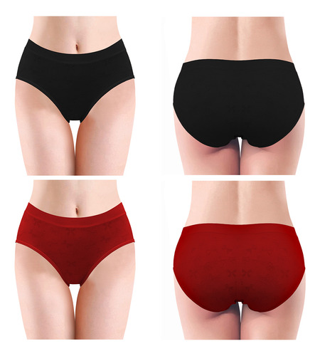 Docena Pantaleta Calzón Bikini Cómoda Mujer Microfibra Suave