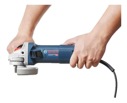 Miniamoladora angular Bosch Professional GWS 9-125 color azul 900 W 220 V + accesorio