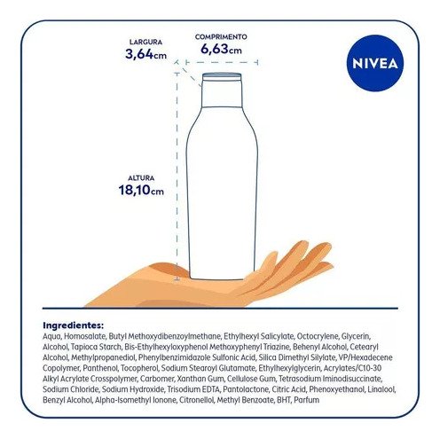 Kit 3 Protetores Solar Protect & Hidrata Fps50 200ml Nivea