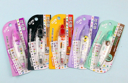Kit Com 2 Fitas Decorativas Scrapbook Corretiva Kawai