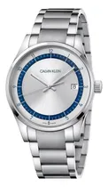 Comprar Reloj Calvin Klein Completion Kam21146 Suizo Zafiro Original Color de la correa Plateado Color del bisel Plateado Color del fondo Plateado\u002FAzul