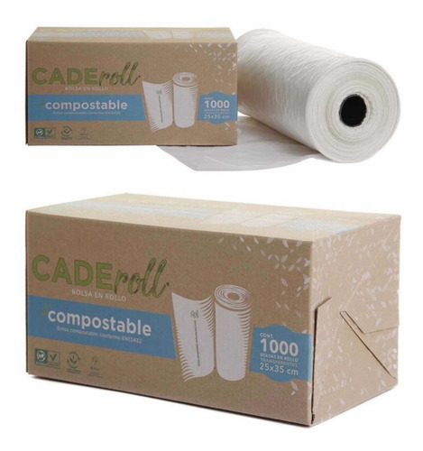 Bolsa De Plástico Transparente En Rollo Biodegradable 1000pz