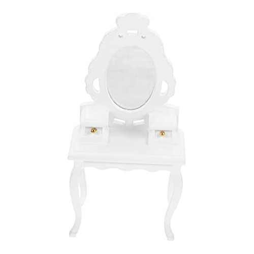 Mini Tocador Casa Muñecas Modelo Mueble Blanco