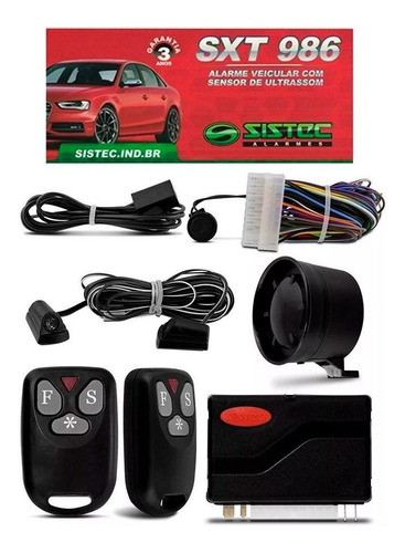 Alarme Carro Automotivo Sistec-986 Universal Uno/palio/gol