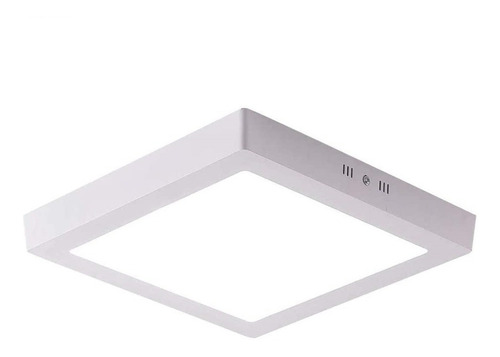 Panel Plafon Led De Aplicar 24w Cuadrado Alto Brillo Chiaro