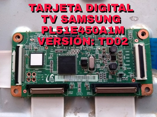 Tarjeta Digital Tv Samsung Pl51e450a1m Versión Td02