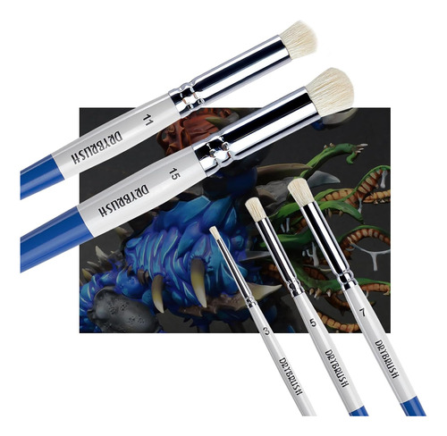 5 Pcs Profesional Drybrush Set, Detalle De Pincel Seco,...