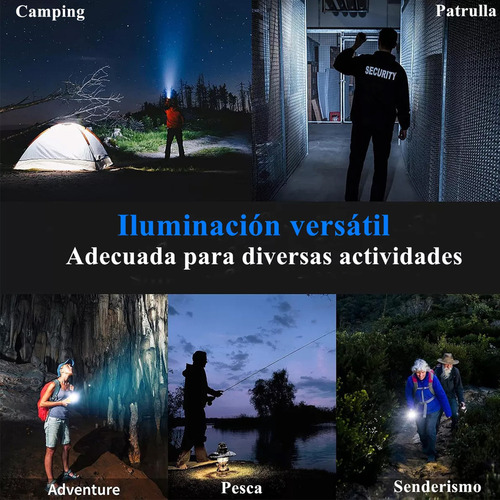 Yy Linterna Táctica Super Brillo Led Linterna De Camping Cob