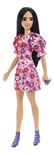 Muñeca Mattel Barbie Fashionistas, Con Cabello Largo Negro