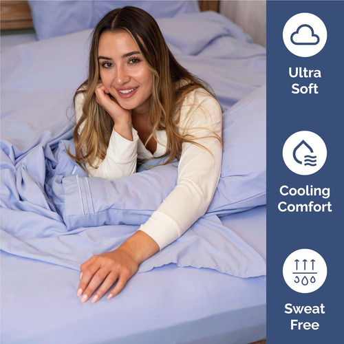 Conjunto De Ropa Cama Twín Xl, 3 Piezas, Cómoda, Lavanda Oek
