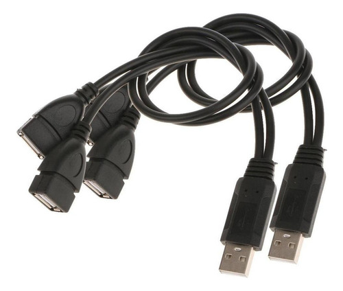 2x Usb2.0 A Macho A 2 Doble Usb Hembra Splitter Hub Cable De