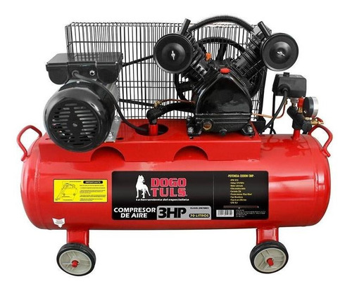 Compresor Aire 3hp 70l Banda Cobre