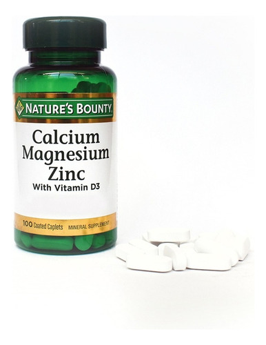 Natures Bounty Suplemento Dietario Calcio Magnesio Zinc 100c