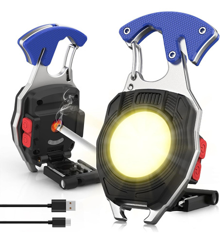 Llavero Mini Linterna Multifuncional 7 Modos 800 Lúmenes