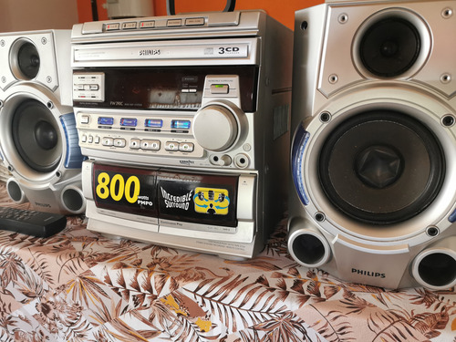 Equipo De Audio Philips Fw 390c. Leer Detalle Gris (Usado)