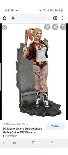 Boneca Arlequina - Dc Comics Esquadrão Suicida Em Pvc