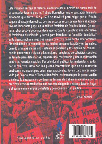 Salario Para El Trabajo Doméstico, De Silvia Federici. Editorial Tinta Limón, Tapa Blanda En Español