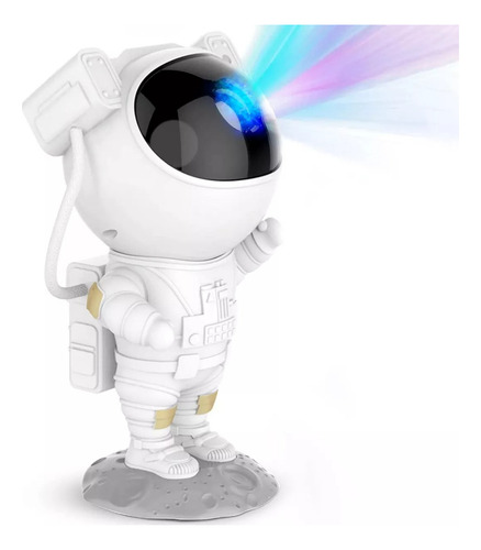 Astronauta Proyector Velador Parado Naku Vp-003 Luz Galaxia Estrellas Led Lampara Blanco
