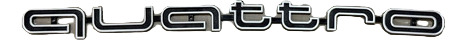 Emblema Quattro Audi 46cm Parrilla A1 A3 S3 A4 Tt A5 A6 A7