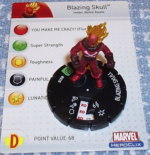 Heroclix Blazing Skull #018 Avengers