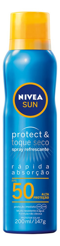 Protetor solar  Nivea  Sun Protect & Toque Seco 50FPS  200mL
